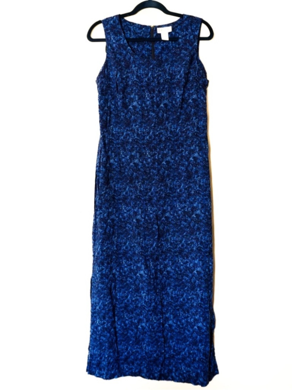 Worthington Blue Speckled Marble Sleeveless Dress